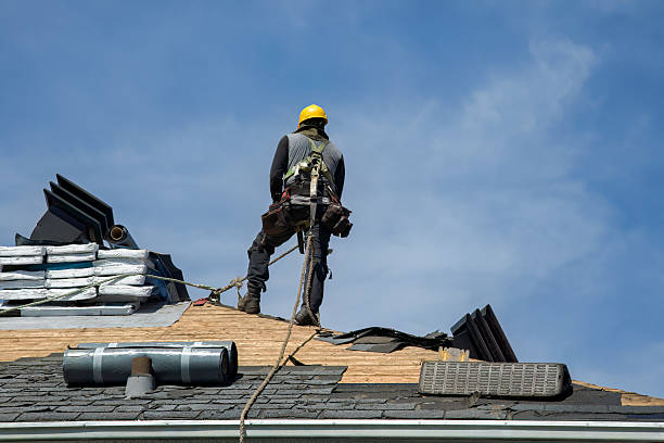 Professional Roofing technician working in Tylersport, PA